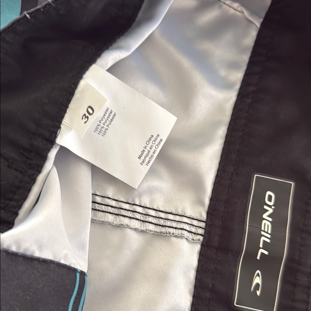 O'Neill Black and Blue Board Shorts Swimwear - Picture 3 of 4